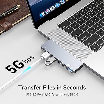RayCue USB C Hub Adapters for MacBook Pro/MacBook Air M1 M2 M3