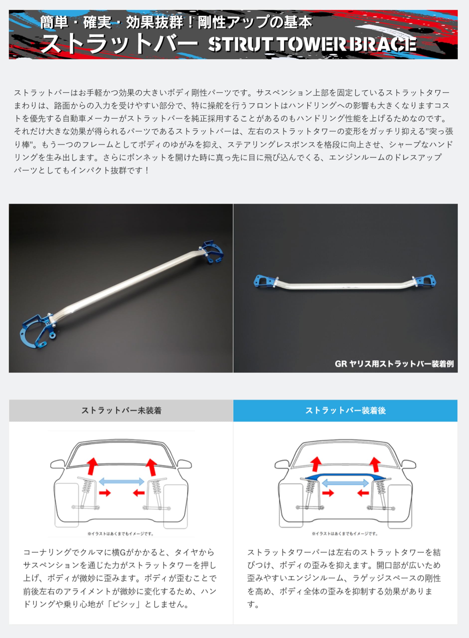 Amazon | クスコ ( CUSCO ) ストラットバー オーバルシャフト 【 type
