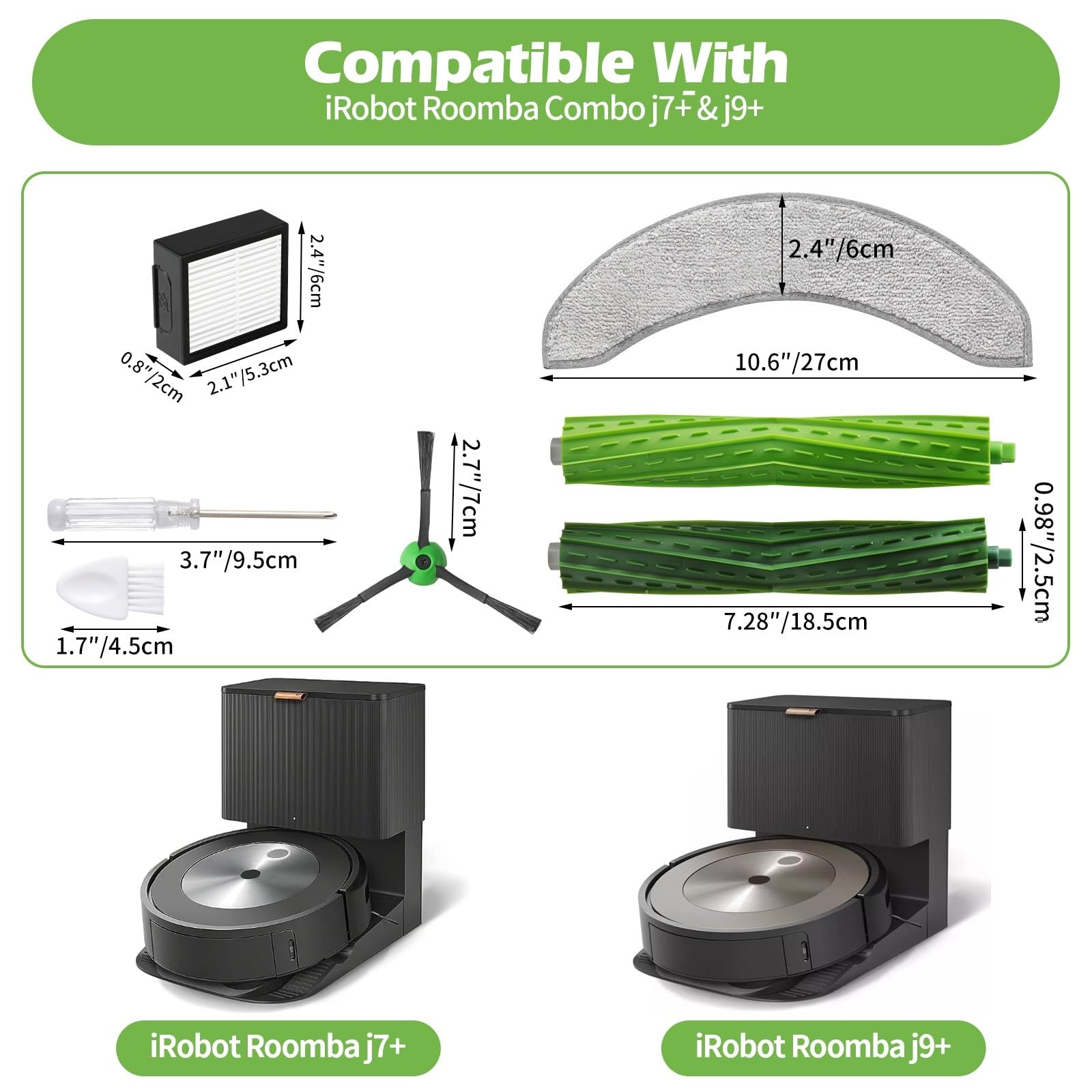 Amazon.co.jp: Gazeer iRobot ルンバコンボ j7+j9+用交換部品