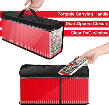 CaSZLUTION Game Disc Storage Bag for Nintendo Switch Games