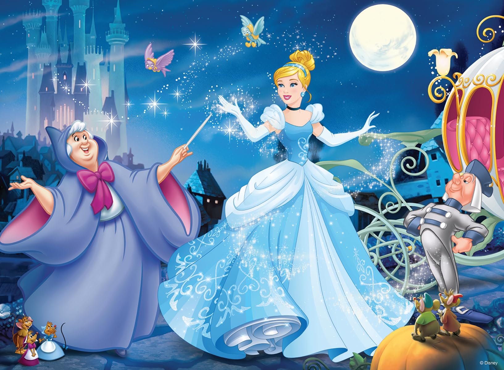 Ravensburger -Disney Princess -Adorable Cinderella Glitter Puzzle