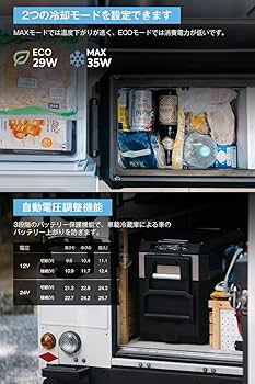 Amazon.co.jp: ICECO JP40ProD 車載冷蔵庫 37L -20℃～20℃ 急速冷凍 2室
