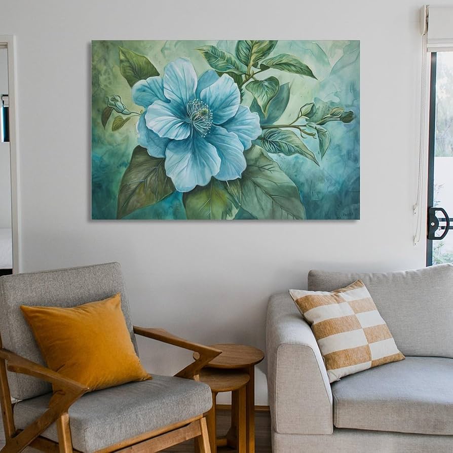 油絵 菅家令子 絵 絵画インテリア額付(青緑＋金色の枠) F6-080612女性