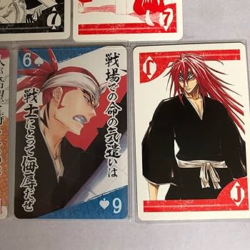 Amazon.co.jp: BLEACH 名言 原作絵トランプ 7枚セット 朽木ルキア 阿散