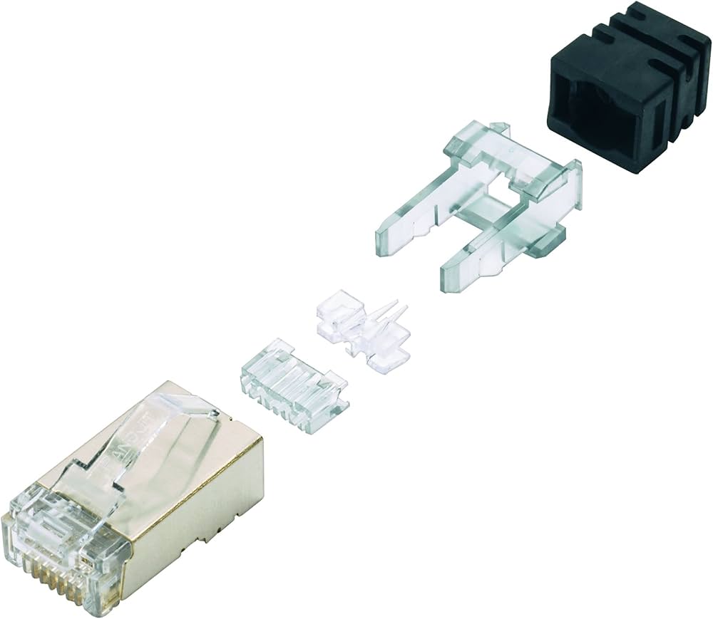 Amazon | パンドウイット 太径用シールドプラグ LANコネクタ 100個入り