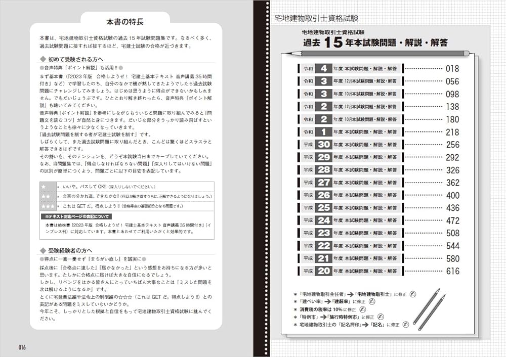全文PDF・問題集アプリ付) 2023年版 合格しようぜ！宅建士 過去15年