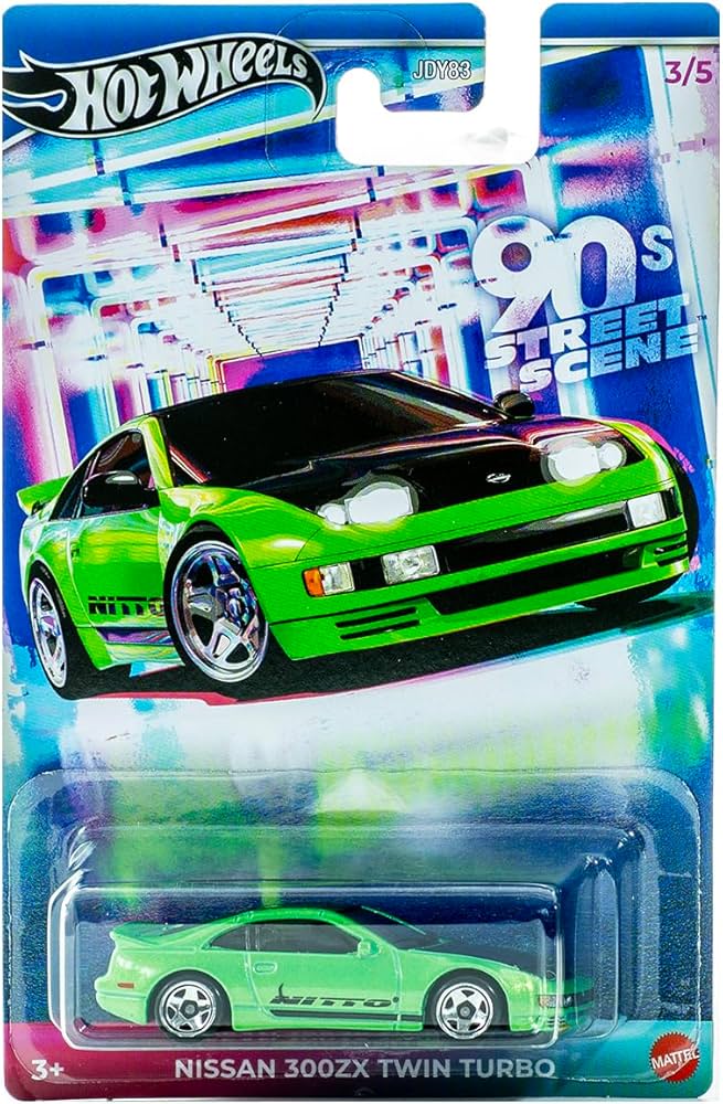 Amazon.com: Hot Wheels 90s Street Scene Nissan 300ZX Twin Turbo, 3