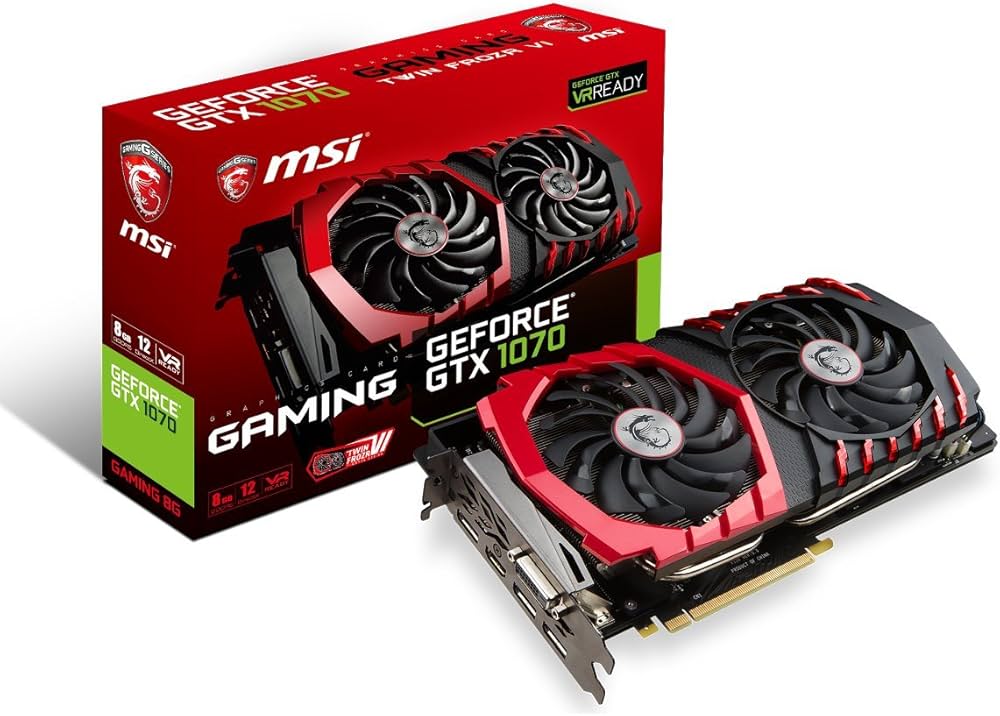 Amazon | MSI Gaming GeForce GTX 1070 8GB GDDR5 SLI DirectX 12 VR