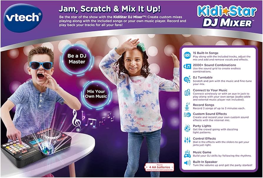 Amazon.com: VTech Kidi Star DJ Mixer : Toys & Games