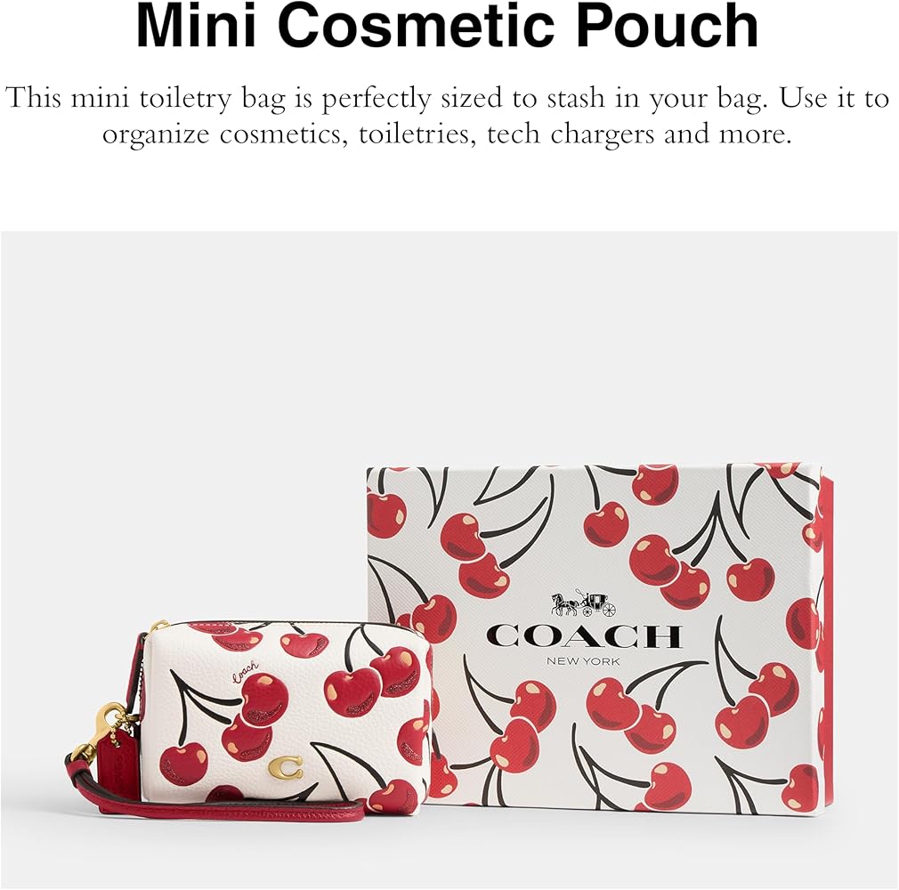 Amazon.com: COACH Womens Boxed Essential Mini Cosmetic Pouch With