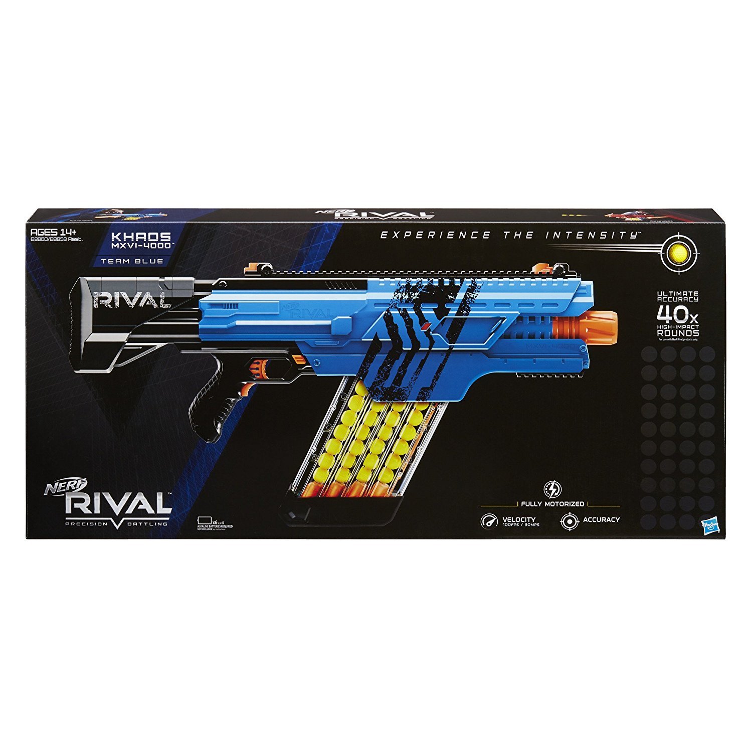 Amazon.co.jp: ナーフ Nerf Rival Khaos MXVI-4000 Blaster Blue