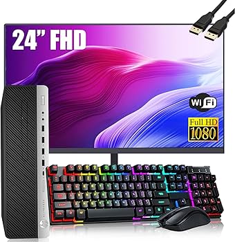 Amazon.com: HP EliteDesk 800 G4 SFF Business Desktop PC with 24