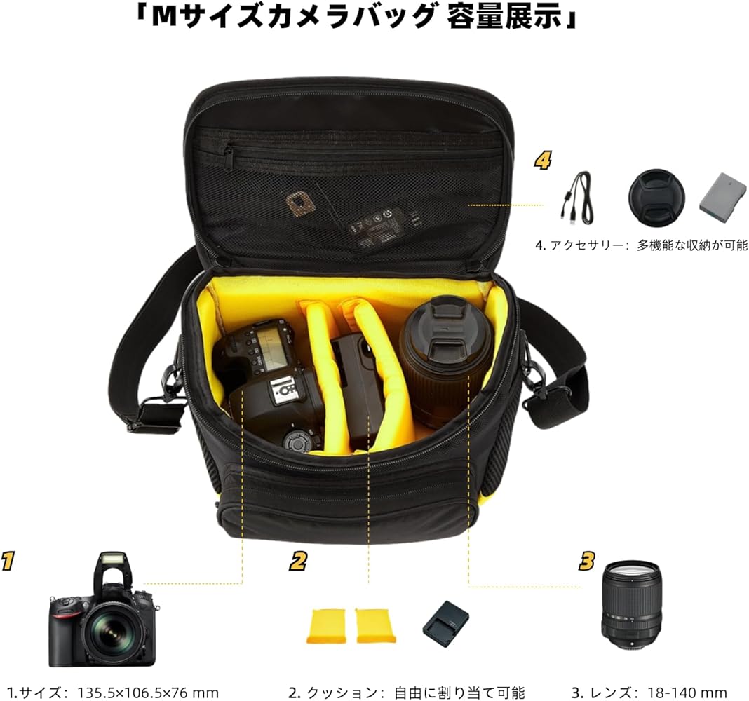 Amazon.co.jp: ニコン適応 カメラバッグ デジタル一眼レフ Nikon用