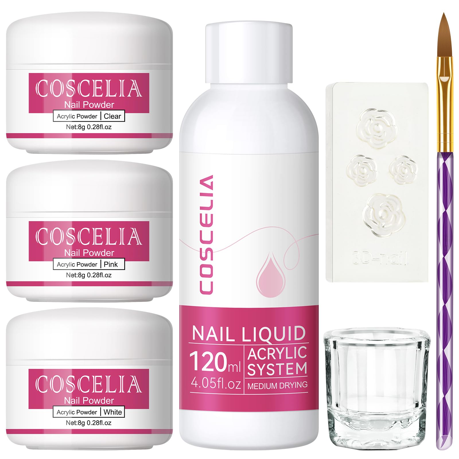 Amazon.co.jp: COSCELIA アクリルパウダー 長さ出し アクリルパウダー