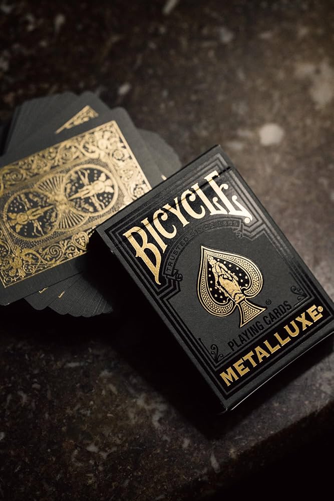 Amazon.co.jp: Bicycle Black and Gold Metalluxe トランプ