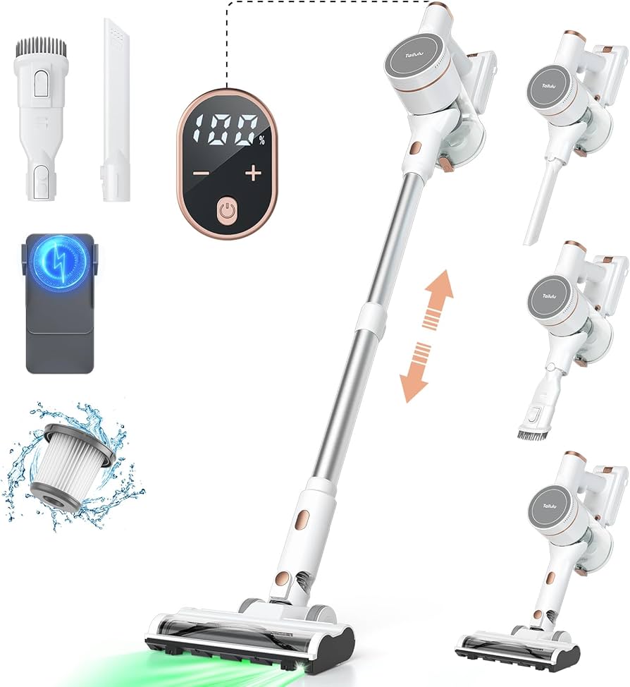 Amazon | 掃除機 コードレス 【2025革新版!業界初グリーンLEDライト