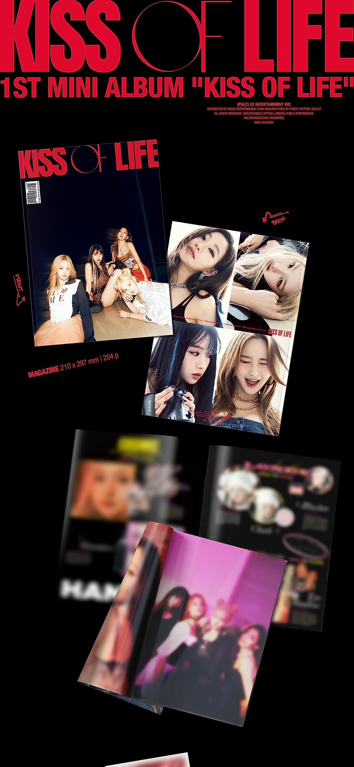 Amazon.co.jp: KISS OF LIFE Kiss of Life 1st Mini Album CD+Booklet+