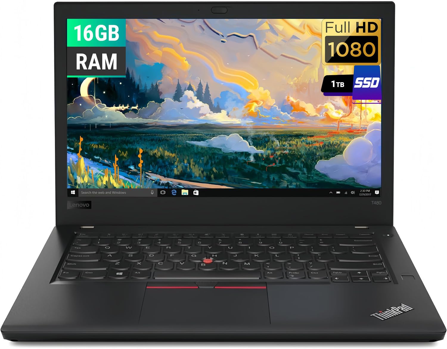 Amazon.com: Lenovo ThinkPad T480 Business Laptop, 14