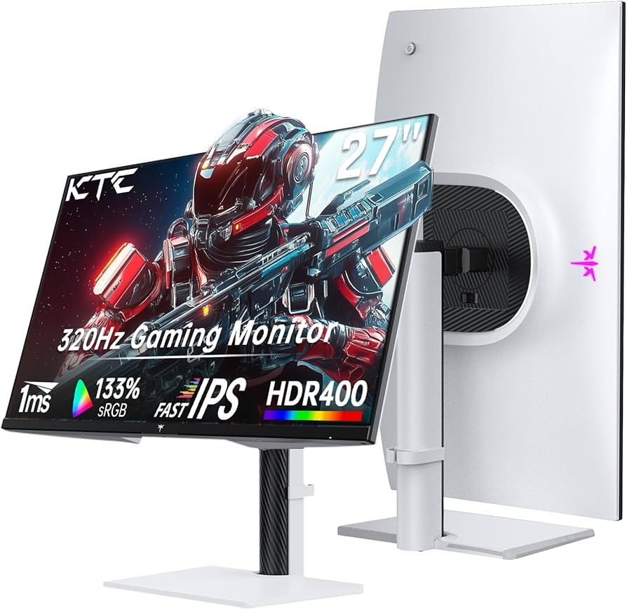 Amazon.com: KTC Monitor 27-inch White Gaming Monitor WQHD