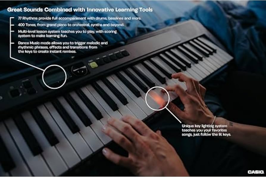 Amazon.com: Casio Casiotone LK-S250 – 61-Key Lighted Portable