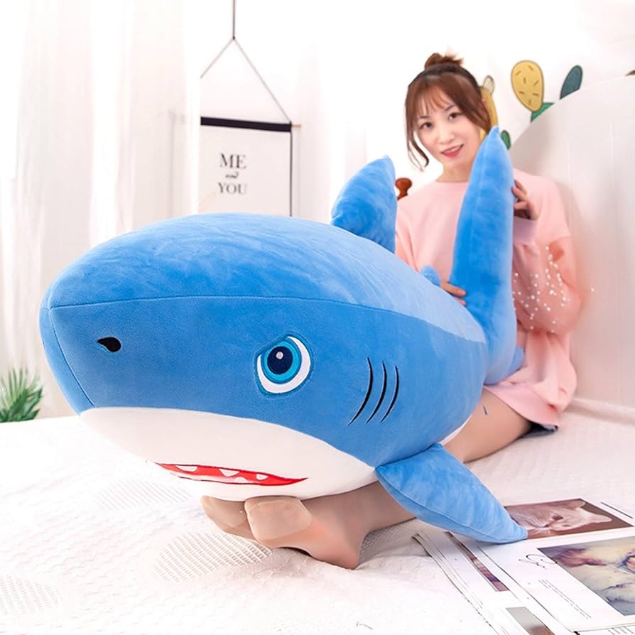 Amazon｜鮫/shark/サメリアル/ぬいぐるみ/ふわふわ/さめ 抱き枕