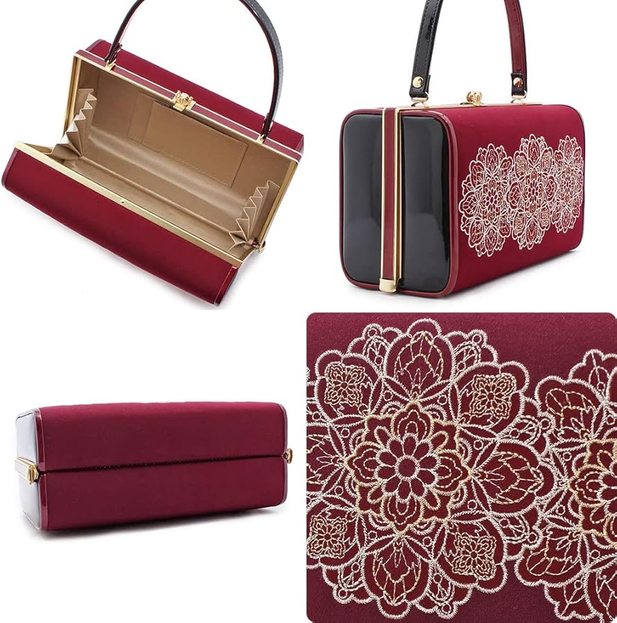 Amazon | 草履バッグセット 振袖 ベロア 刺繍 レース ラインストーン