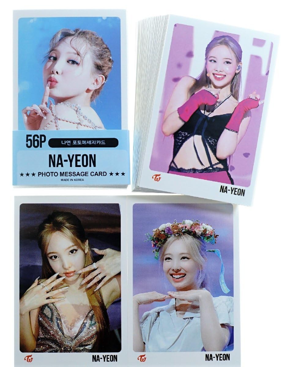 Amazon.co.jp: TWICE ナヨン グッズ フォトメッセージカード 56枚