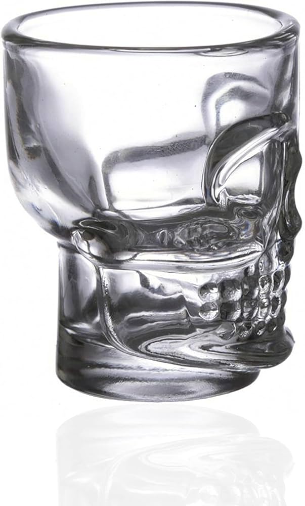 Amazon.com | Halloween Skull Shot Glasses – Set of 2 – Spooky