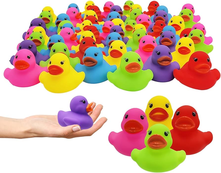 The Dreidel Company Classic Rubber Duck Toy Duckies for Kids, Six