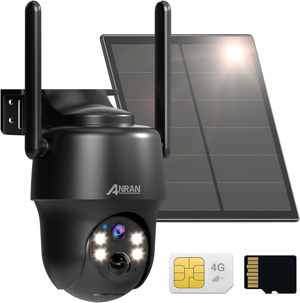 Amazon.co.jp: 【wifi不要・SIM/SDカード内蔵】ANRAN 防犯カメラ 屋外