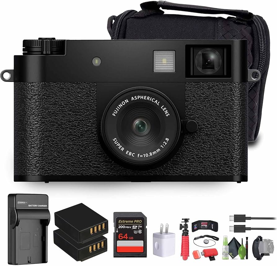 Amazon.com : FUJIFILM X Half Premium Compact Digital Camera (Black