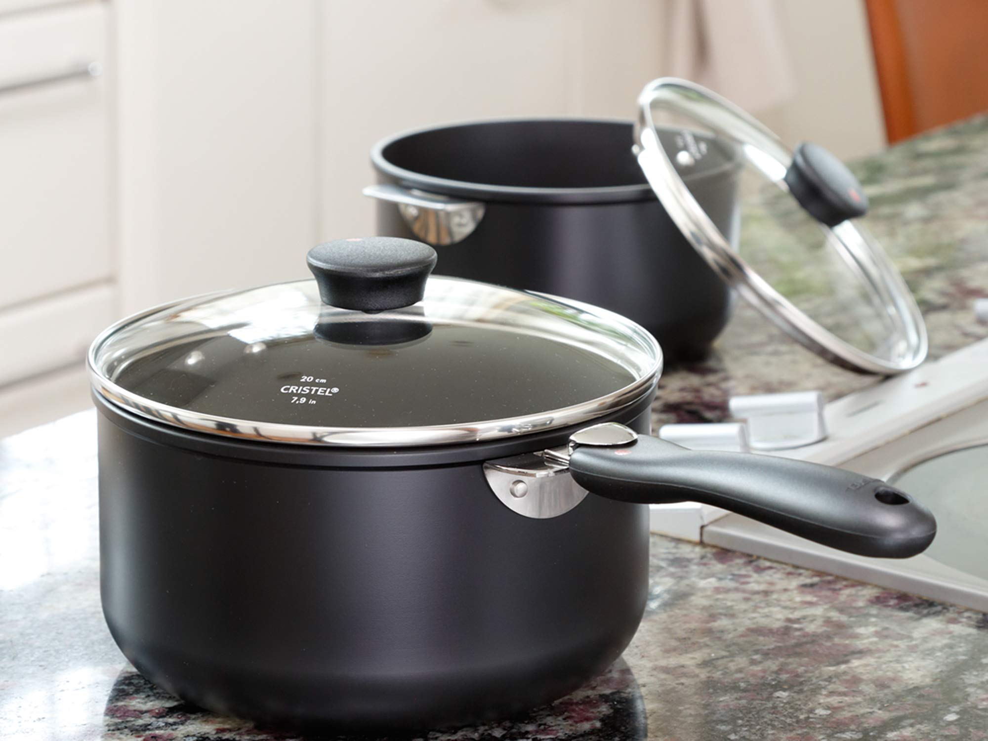 Amazon｜CRISTEL クリステル ブラックライン 深鍋 18cm ガス IH対応