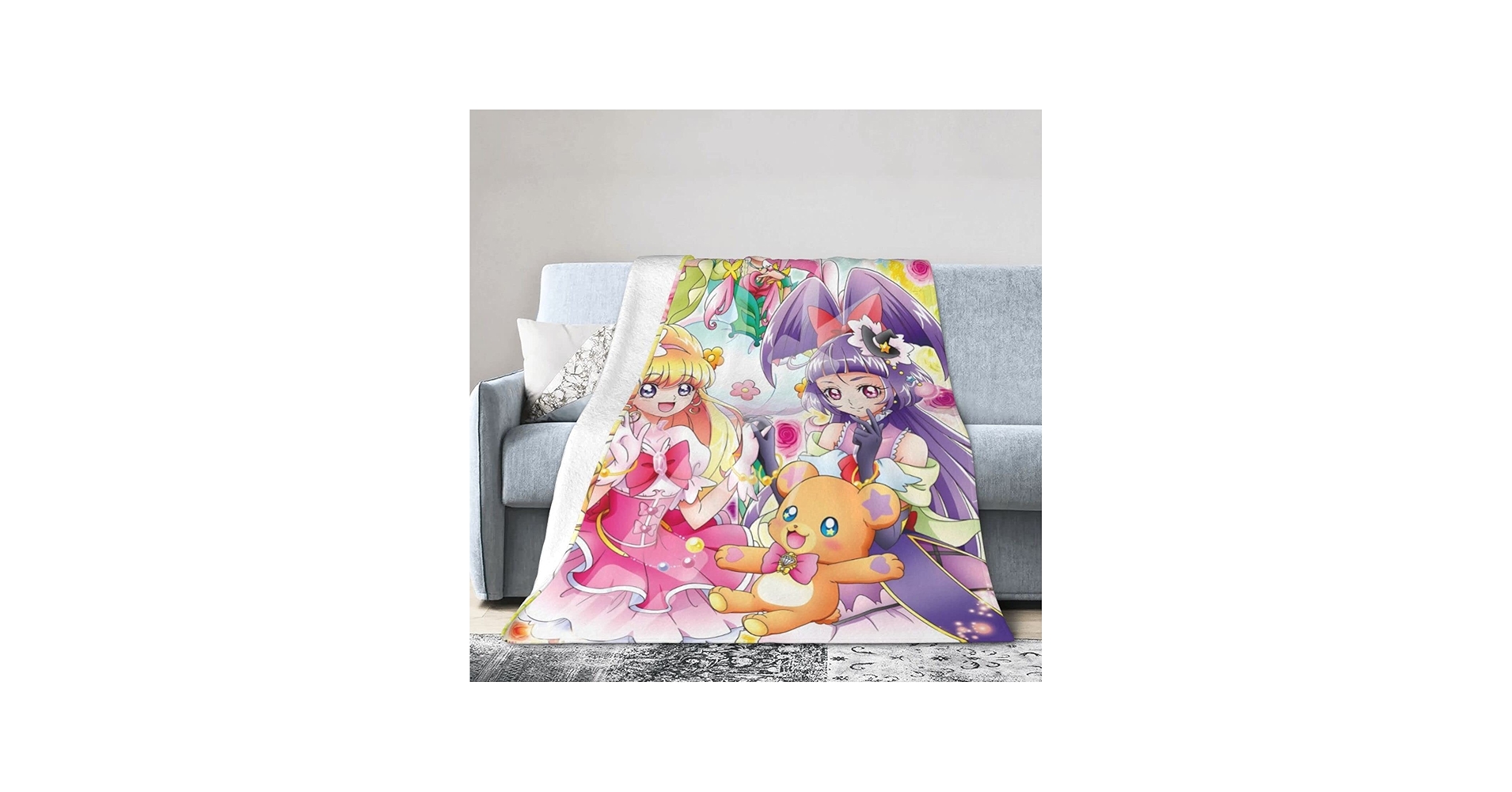 Amazon｜魔法つかいプリキュア 毛布 ブランケット 大判 ひざ掛け 毛布