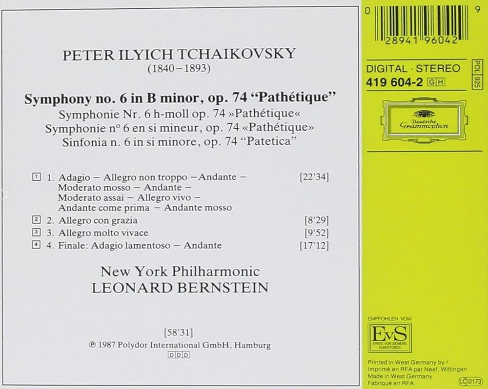 New York Philharmonic Orch. - Tchaikovsky: Symphony No.6