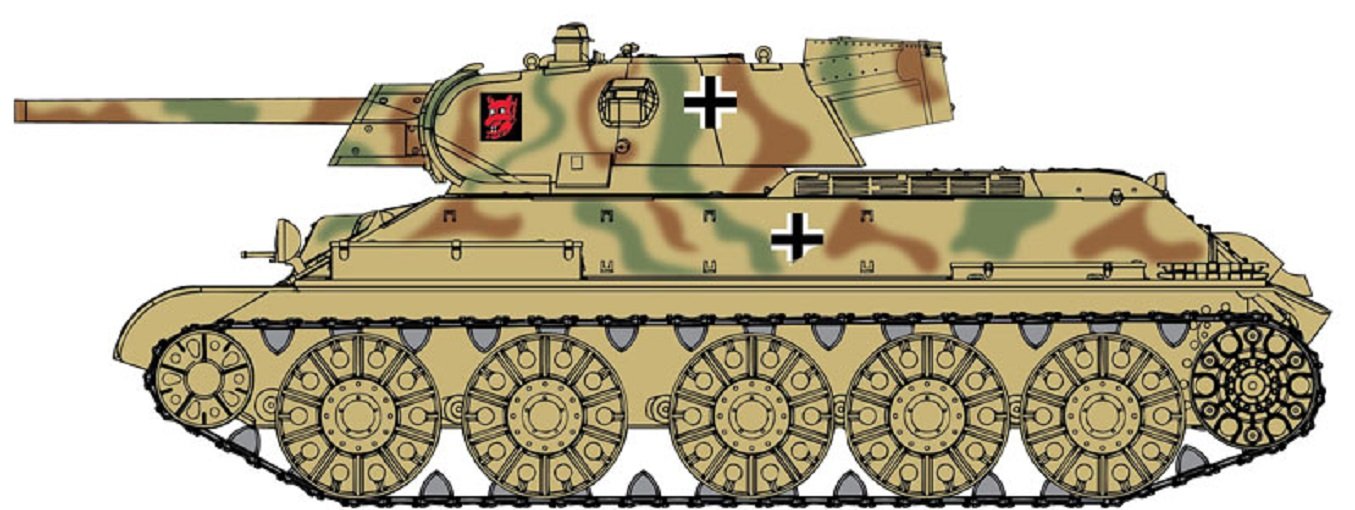 Amazon | プラッツ 1/35 第二次世界大戦 ドイツ軍 鹵獲戦車 T-34 747