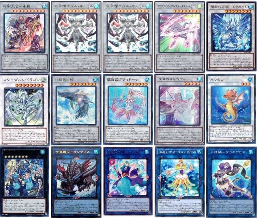 Amazon.co.jp: 海皇氷水デッキ 構築済みデッキ スリーブ付き 氷水帝