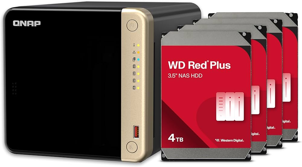 Amazon.co.jp: QNAP TS-464-8G-44W-US 4ベイ 高性能デスクトップNAS