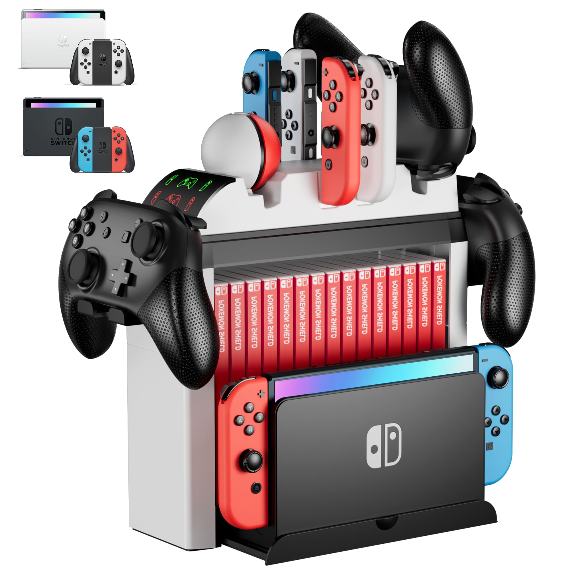 Amazon.com: Switch Organizer with Controller Charging Station