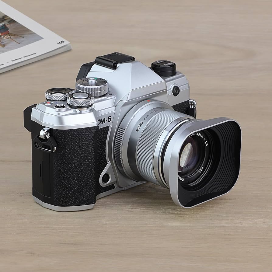 Amazon.com : Haoge LH-OM45-W Metal Square Lens Hood for Olympus M