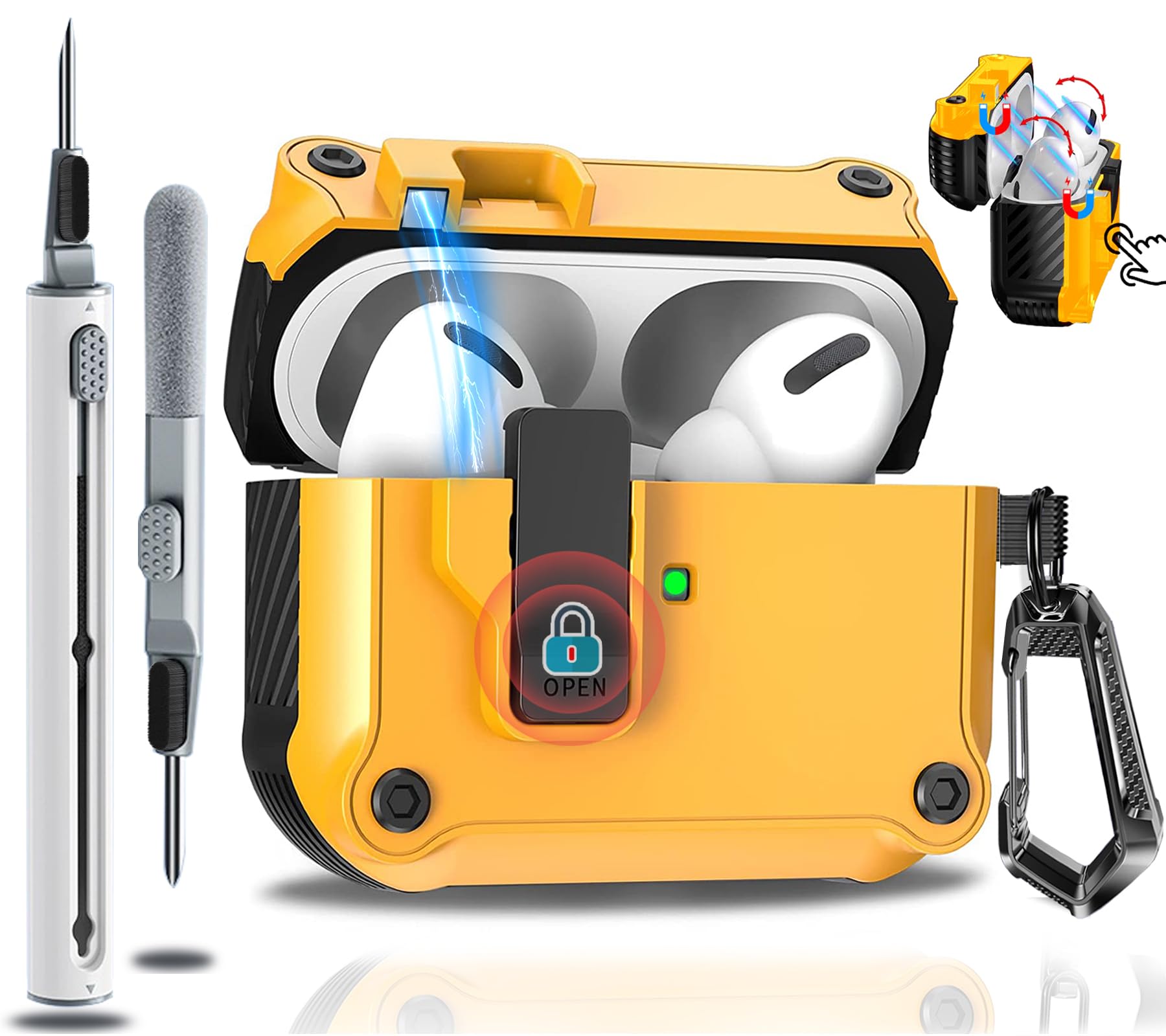 Amazon | OJBSEN AirPods Pro/Pro2 ケース (2023/2022/2019) AirPods