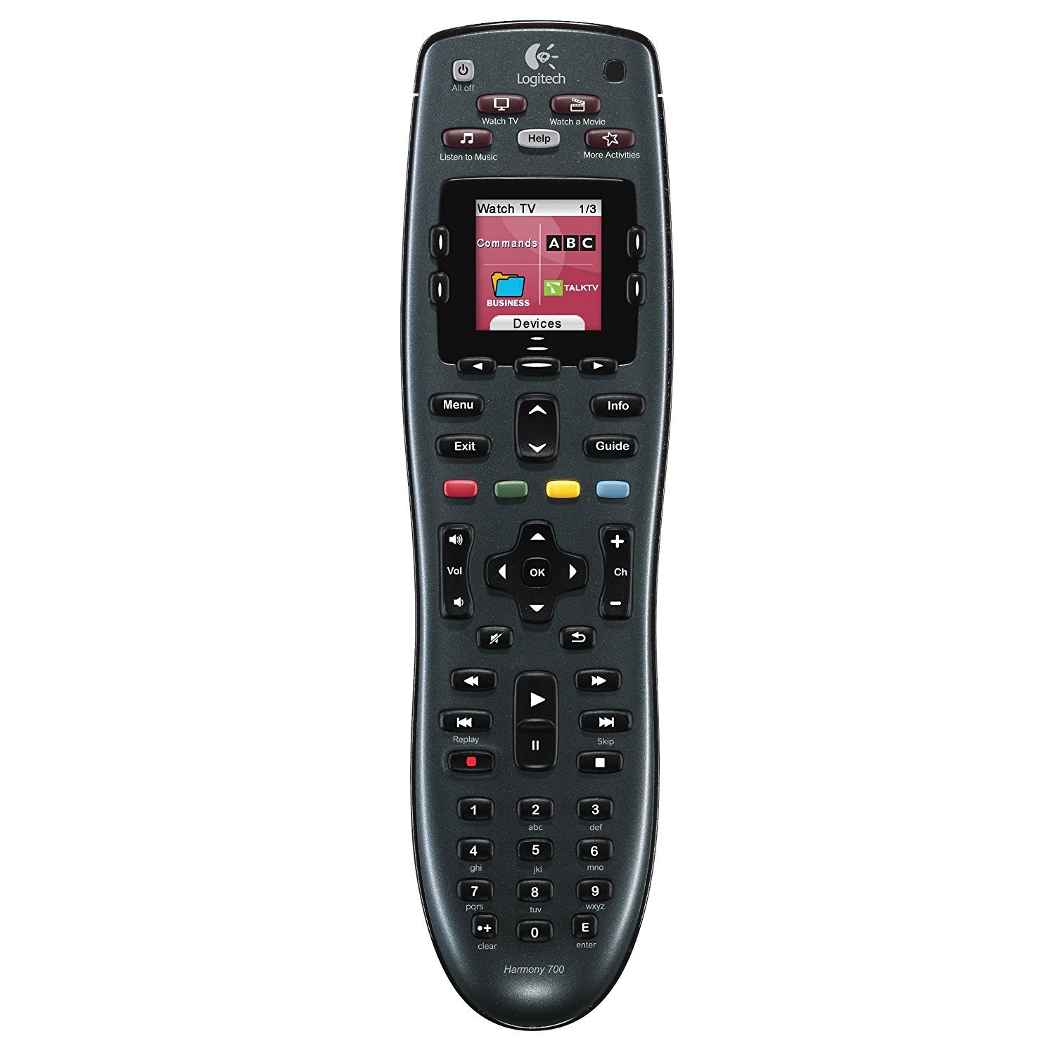 Amazon.com: Logitech Harmony 700 Rechargeable Remote with Color