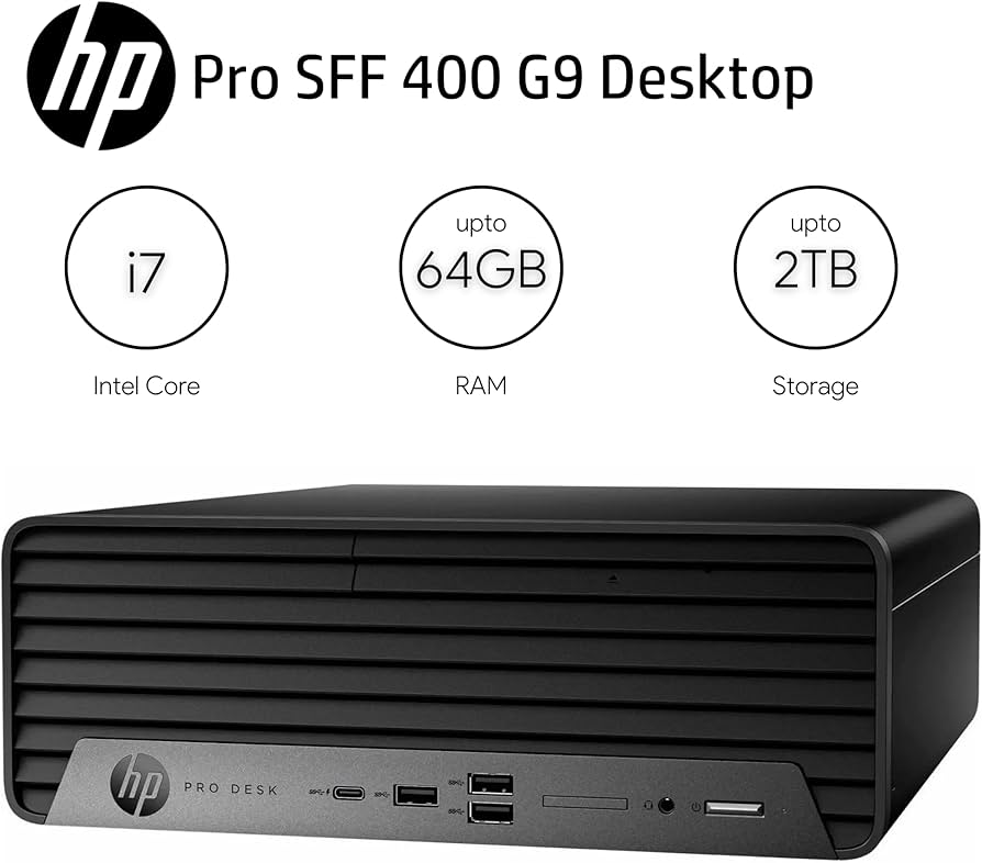 Amazon.com: HP ProDesk 400 G9 Business Desktop Computer, SFF Small