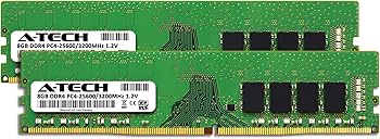 A-Tech 16GB (2x8GB) DDR4 3200 MHz UDIMM PC4-25600 (PC4-3200AA