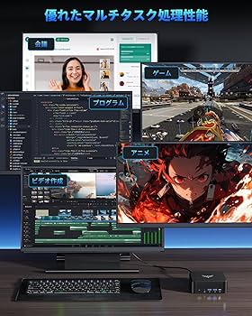 Amazon.co.jp: 【2025新版】 NIPOGI ゲーミングpc AMD Ryzen 5 7430U