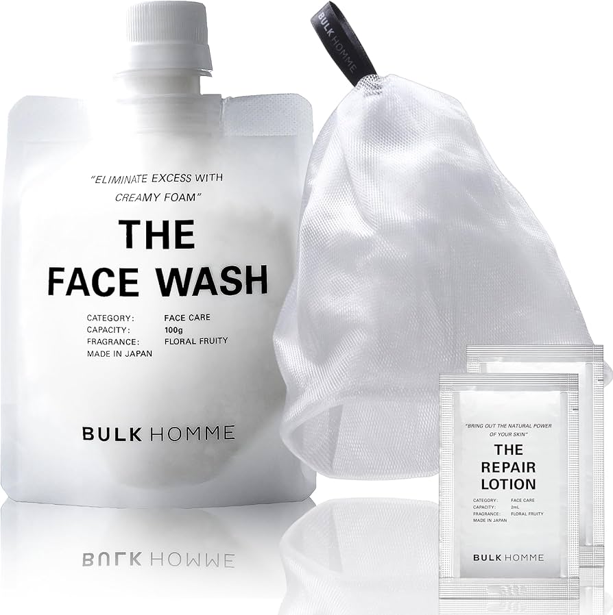 Amazon | バルクオム 洗顔&泡立てネット サンプル付き 泡 泡洗顔 洗顔