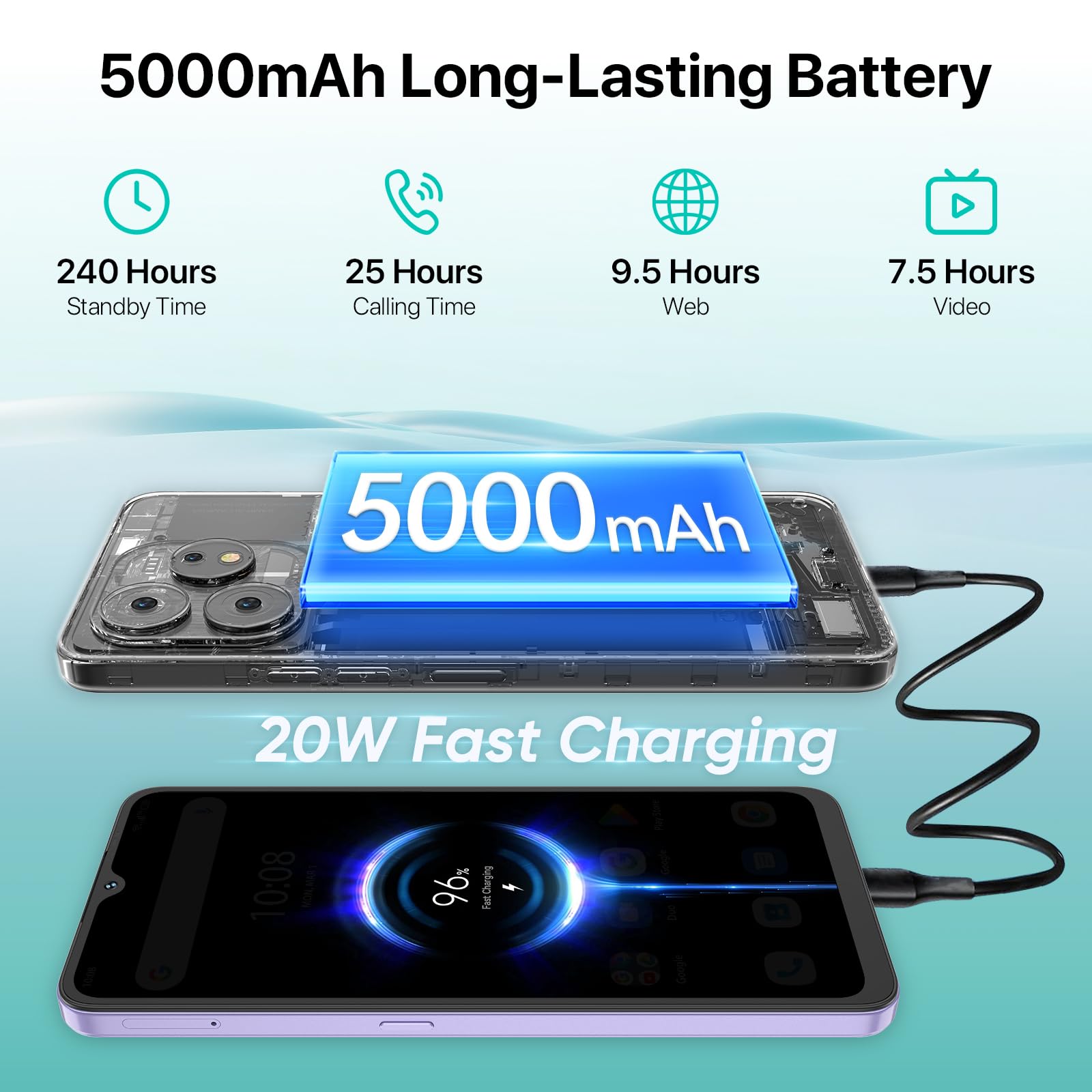 Amazon.com: UMIDIGI A15 Cell Phones 16(8+8)G+256G, Android 13