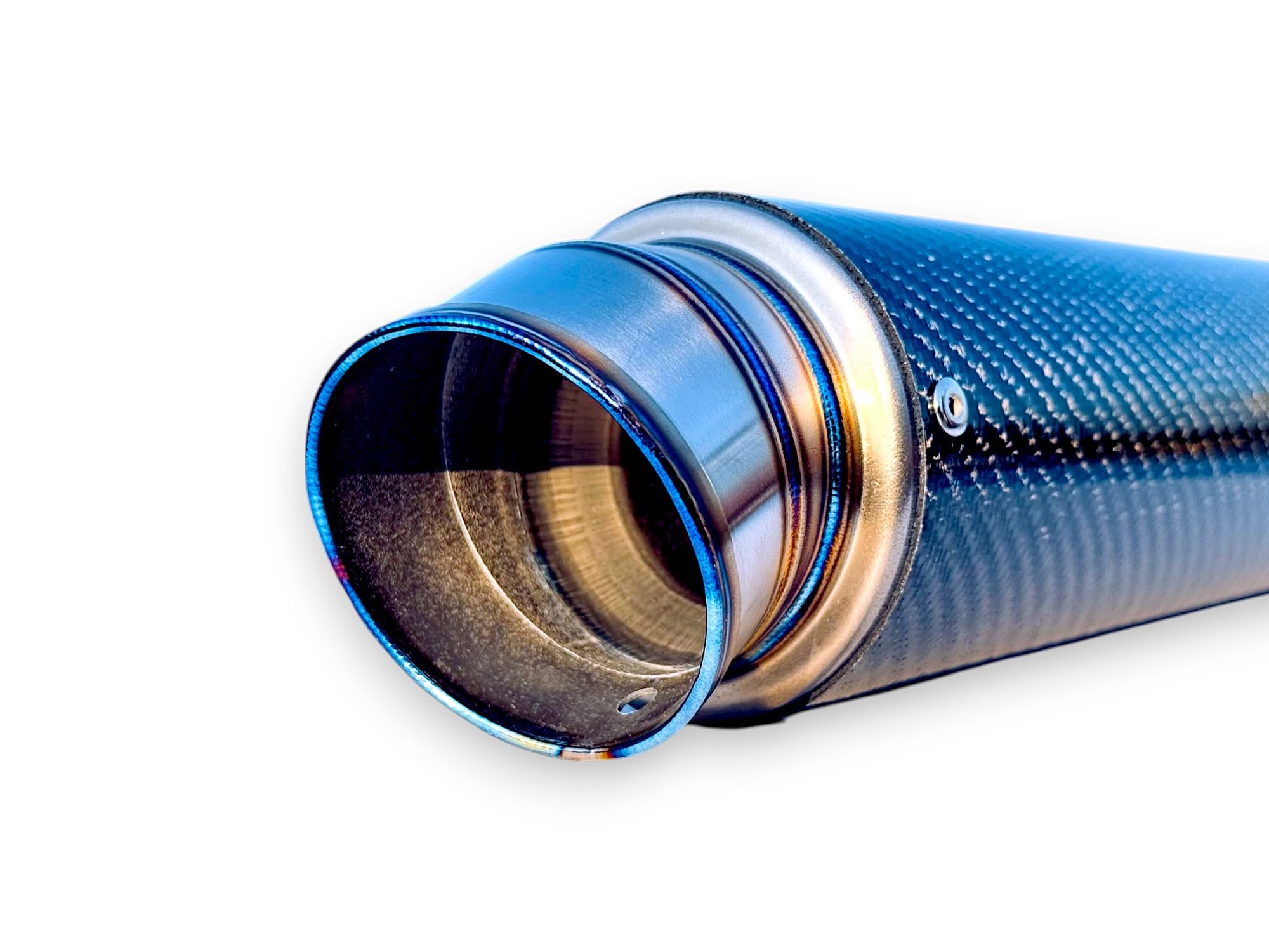 Amazon | 汎用! 60.5MM チタン カーボン TI CARBON サイレンサー