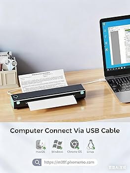 Amazon.co.jp: Phomemo M08F モバイルプリンター 無線サーマル