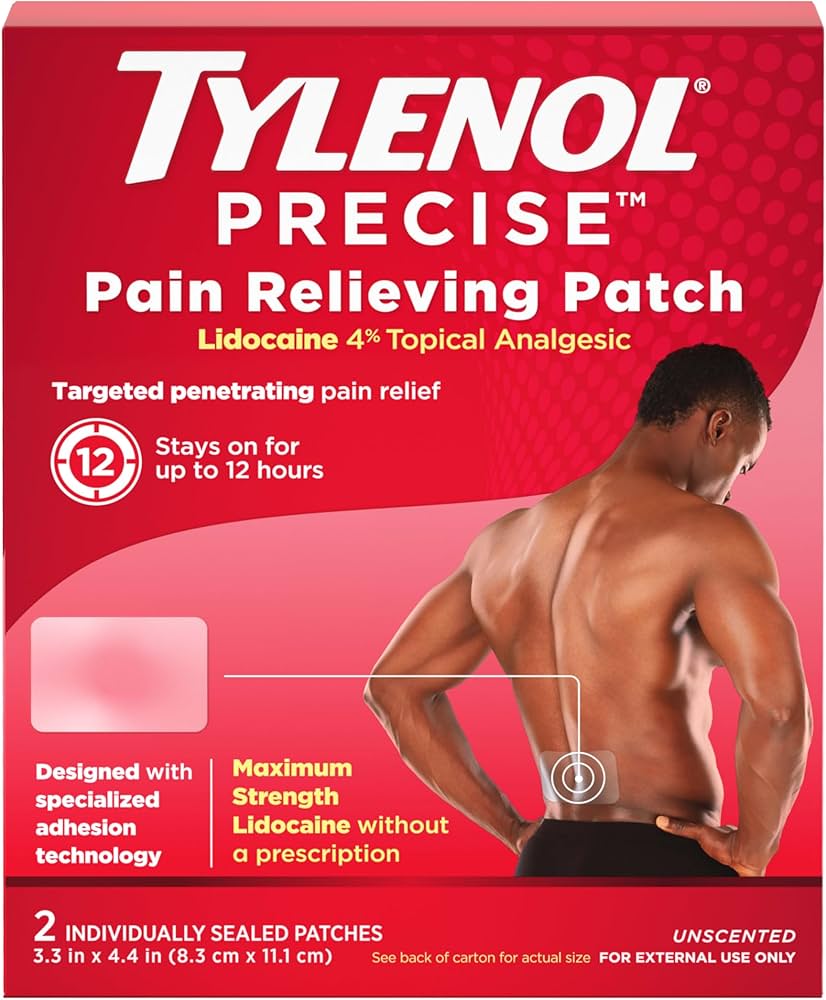 Amazon.com: Tylenol Precise Pain Relieving Patches, Large Topical