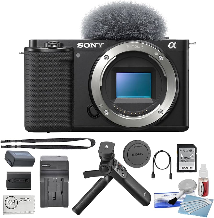Amazon.com : Sony ZV-E10 Mirrorless Camera Body | Black Bundled